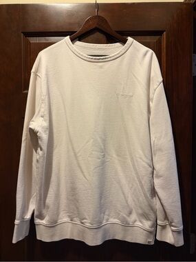 Fair Harbor Men's Crewneck Sweatshirt in Off-White